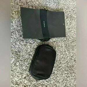 Zara black small pouch. I have two. Make up bag